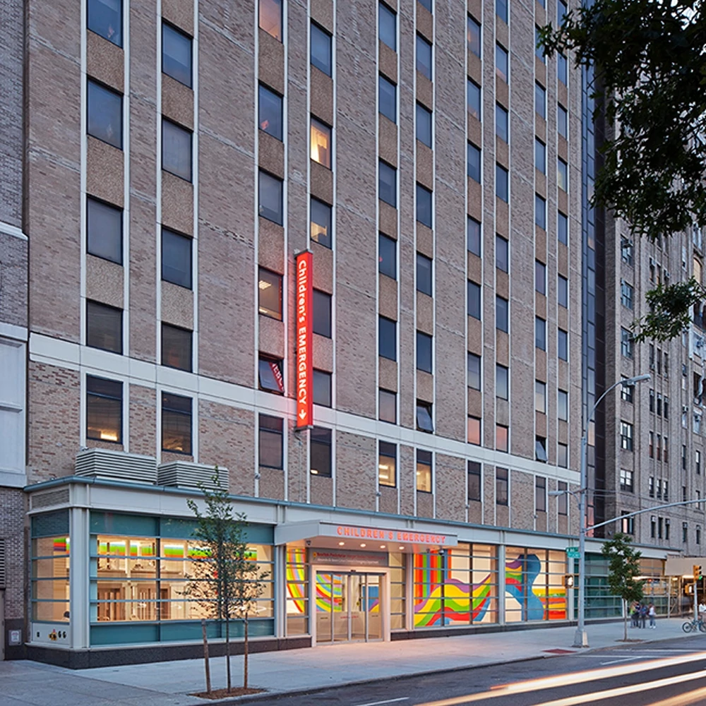 Exterior of NewYork-Presbyterian Morgan Stanley Children’s Hospital